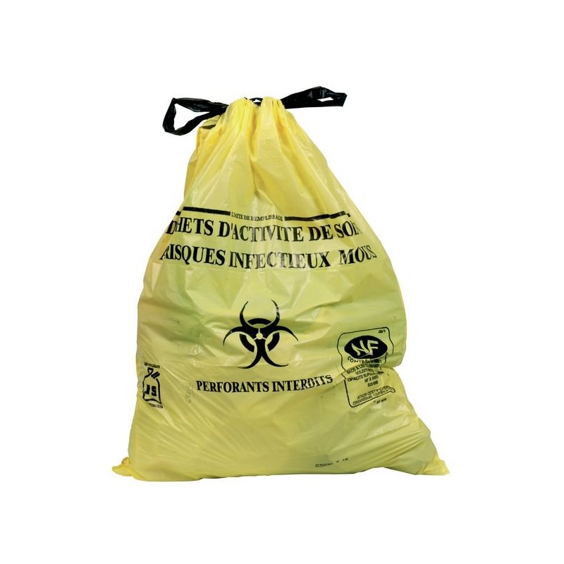 Sacs poubelles pour déchets infectieux